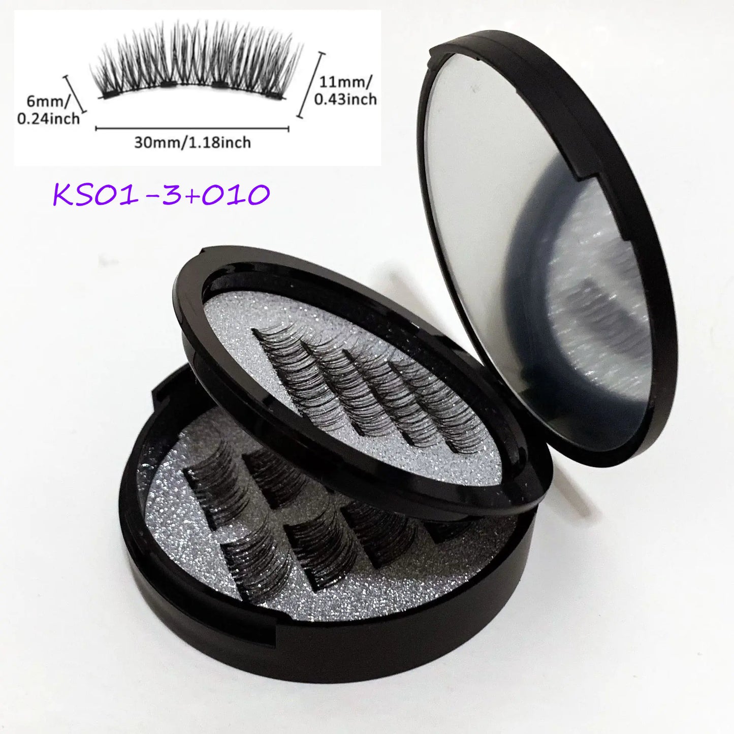24P-3 Magnetic Lashes with Mirror - No Glue Needed