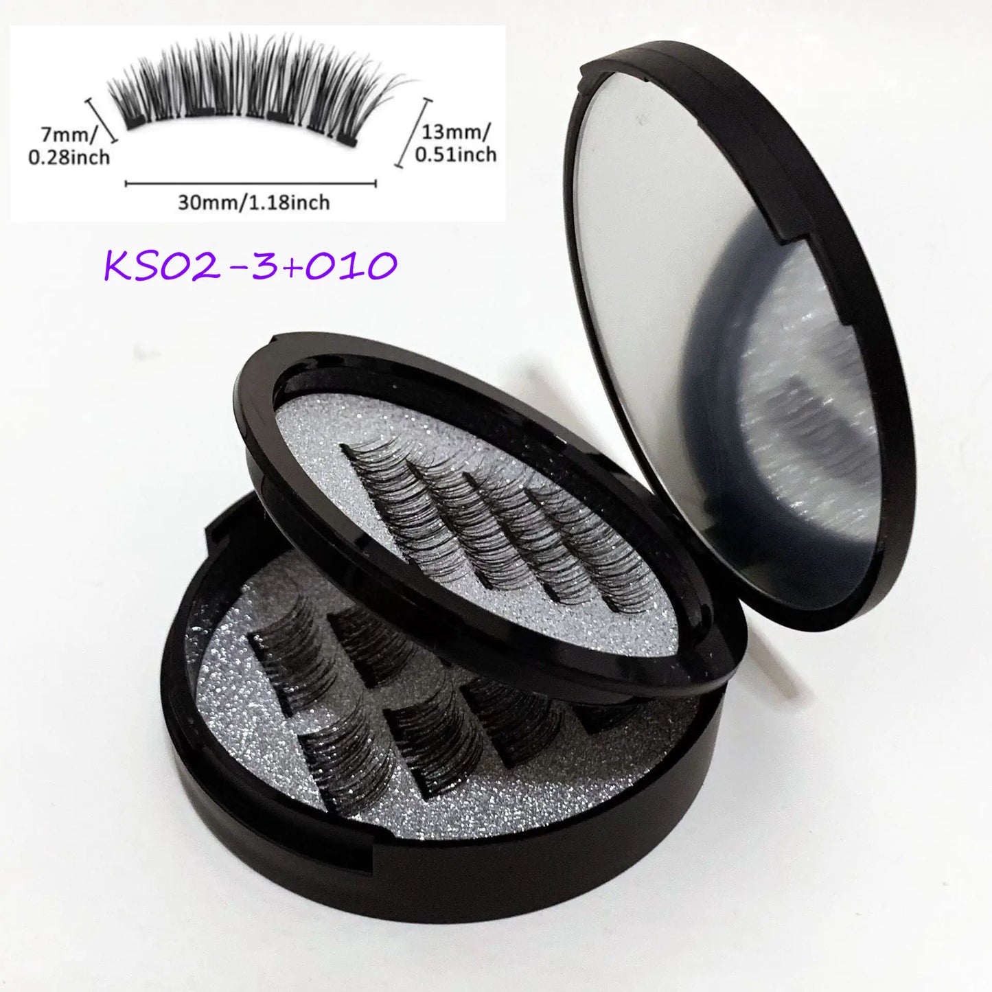 24P-3 Magnetic Lashes with Mirror - No Glue Needed