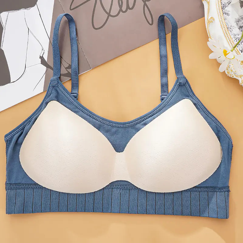 Wireless Seamless Padded Women's Sports Tube Top Bra