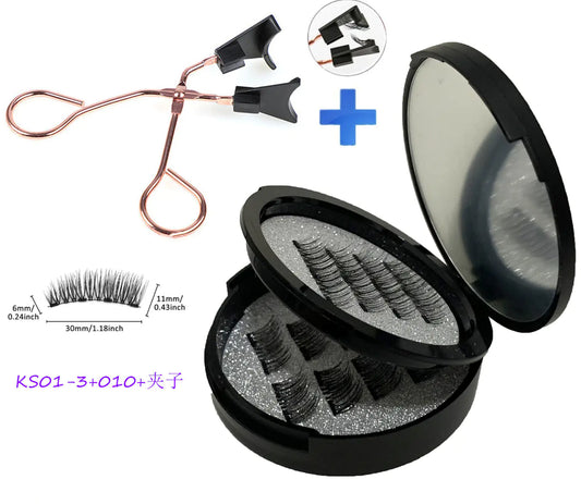24P-3 Magnetic Lashes with Mirror - No Glue Needed